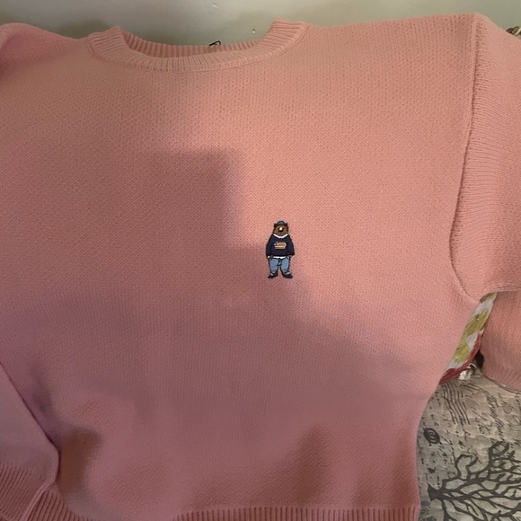 Korean Aesthetic Bear Knitted Sweater - Picture 4 of 7